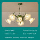 Ljojo French Retro Style Led Bedroom Chandelier Wall Lamp Cream Flower Creative Design