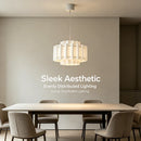 Nordic Wabi Sabi Fabric Pendant Light: Soft Glow Chandelier for Minimalist Home by Ljojo