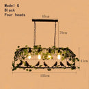 Ljojo Plant Chandelier: Elegant Walnut Tavern Decor for Music Restaurants & Hot Pot Restaurants