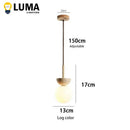 Natural Stone Yellow Travertine Pendant Lamp for Bedroom - Ljojo