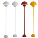 Ljojo Danish Bud Floor Lamp E27 Bulb Table Desk Light White Metal Scandi Nordic Style