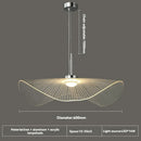 Nordic Restaurant Chandelier Lotus Leaf Straw Hat Lamp for Bedroom by Ljojo