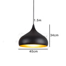 Industrial Black Ceiling Pendant Lamp E27 for Restaurant Dining | Ljojo