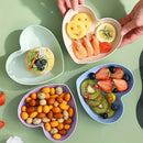 Ljojo Love Bone Plates Set - 5pcs PP Material Reusable for Kitchen, Picnic, Camping