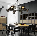 Ljojo Loft Industrial Chandelier: Retro & Creative Lighting for Home, Restaurant, Cafe & Store