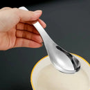 Ljojo 304 Stainless Steel Korean Children Soup Spoon Ice Cream Dessert Fruit Spoons