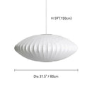 Denmark Designer Silk Pendant Lamp Minimalist Nordic Wabi Sabi for Hotel Restaurant by Ljojo.