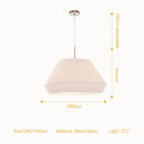 Nordic Pleated Cloth Pendant Lamp for Dining Room - Creative Chandelier Lighting by Ljojo