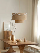 Japanese Style Restaurant Chandelier | Antique Wabi Sabi Island Table Lighting by Ljojo