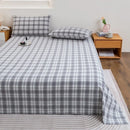 Ljojo 100% Cotton Yarn-Dyed Three-Piece Set - Student Breathable & Simple