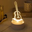 3D Guitar LED Night Light for Music Enthusiasts - Bedroom, Living Room - Ljojo