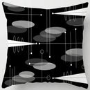 Colorful Blocks Geometric Abstract Pattern Cushion Cover by Ljojo