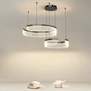 Ljojo Minimalist Circular Chandelier Pendant Lamp for Minimalist Living and Dining Rooms