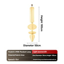 Nordic Minimalist Art LED Chandelier Silk Pendant Light for Bedroom by Ljojo