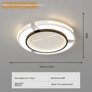 Ceiling Fan Bladeless with Light Cold Warm Mode LED Remote Control for Living Room by Ljojo