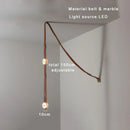 Ljojo Marble Designer Belt Pendant Light: Dimmable Luxury Chandelier