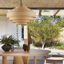 Wabi-Sabi Silk LED Pendant Light Chandelier for B&B Island Loft Decor by Ljojo