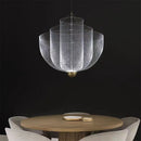 Metal Birdcage LED Pendant Lamp Minimalist Chandelier for Restaurant Bedroom Living Room Glass Pendant Light - Ljojo