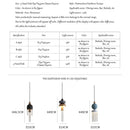 Ljojo LED Chandelier Kitchen Island Light Fixture Glass Metal Elegant Hanging Lamp Dining Room
