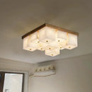 Ljojo Marble Alabaster Ceiling Lamp: Modern, Simple, All-Copper for Living Room, Bedroom, Study, Dining Room
