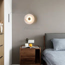 Luxury LED Wall Light Natural Marble Brass for Living Room - Nordic Circular by Ljojo