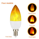 Ljojo LED Flame Bulb 5W E14 Corn Lamp Dynamic Flickering Candle Light