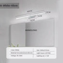 LED Wall Lamp 40/80/100cm Modern Mirror Decor Lighting Strip for Bathroom by Ljojo