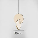 Modern Geometric Gold Silver Small Pendant Lamps Table Dining Bedroom Chandelier by Ljojo