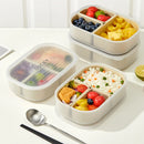 Ljojo 3 Grids Stackable Lunch Box - Portable Detachable Food Container