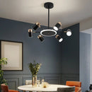 Nordic Luxury Art LED Pendant Light Chandelier Ljojo Rotating Dimmable Living Dinning Room Counter Bedroom