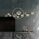 Restaurant Bubble Glass Pendant Light Circle LED Chandelier Ljojo Nordic Home Decor Lamp Dining Room