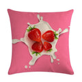 Ljojo Lemon Strawberry Milk Linen Pillowcase 45*45cm