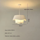 Nordic Creamy Style Fabric Pendant Lamps for Bedroom Decor by Ljojo