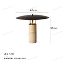 Ljojo Luxury Glass Table Lamp for Bedside and Living Room