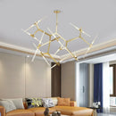 Nordic Minimalist Crystal Chandelier LED Pendant Light for Dinning Living Room by Ljojo
