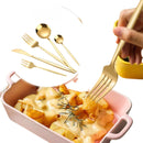 Ljojo 30/90pcs Stainless Steel Portuguese Cutlery Set for Family and Hotel