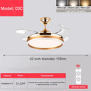 Modern Luxury Invisible Mute Ceiling Fan Lights for Home Decor by Ljojo