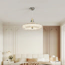 Ljojo Modern High-end Glass Chandelier LED Ceiling Light Fixture for Bedroom Living Room Dining Table