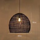 Rattan Pendant Chandelier Ceiling Light by Ljojo™ - Hand Knitted, Modern Design