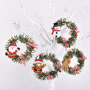 Ljojo Mini Christmas Wreath Ornament Set for Festive Decor