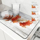 Ljojo Maple Anti-Skid Kitchen Mat: Absorbent, Quick Dry, Non-Slip Tray Pad