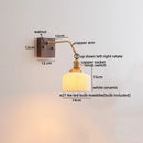 Ljojo LED Wall Sconce Pull Chain Switch Modern Style Nordic Mirror Light Fixtures