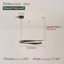 LED Circle Chandelier | Modern Nordic Dining Room Pendant Light by Ljojo