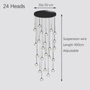 Water Drop LED Pendant Chandelier Bedroom Lamp by Ljojo