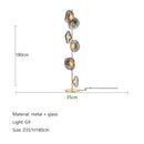 Italian Minimalist LED Floor Lamp Smoke Gray Glass for Artistic Home Decor by Ljojo