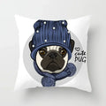 Cute Pug Bulldog Pillowcase for Living Room Decor - Ljojo Home Decor