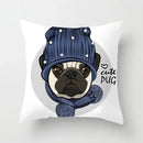 Cute Pug Bulldog Pillowcase for Living Room Decor - Ljojo Home Decor