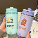 Ljojo 500ml Stainless Steel Thermos Cup with USB Charging - Portable, Double Drink Coffee Cup