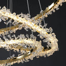 Nordic Luxury Crystal Ring Chandelier | Dimmable Ceiling Light by Ljojo