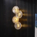 Ljojo Modern Glass Wall Lamp Golden Light Luxury Aisle Bedside Living Room Wall Light